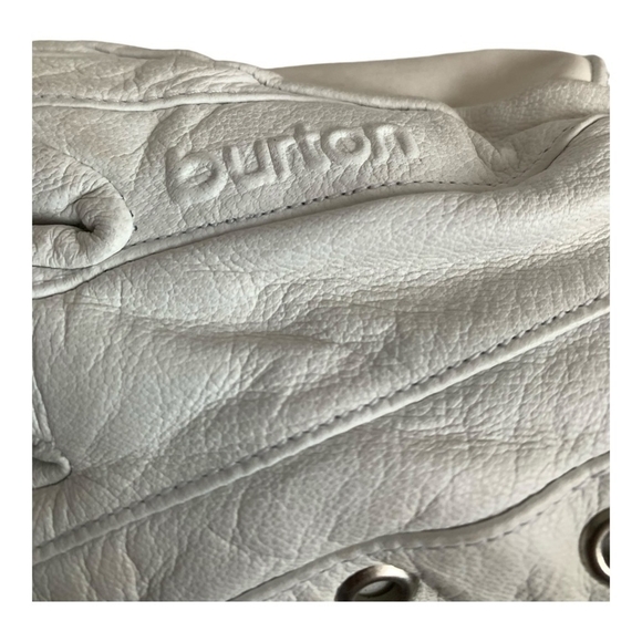 Women’s Ski Gloves BURTON Gore Tex White Leather Gloves Snow Sport Gloves - Picture 5 of 6